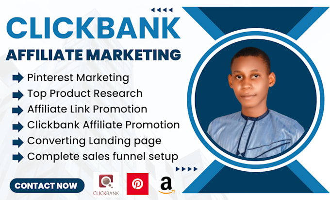 Gig Preview - Promote affiliate link, clickbank affiliate marketing, or pinterest markeking