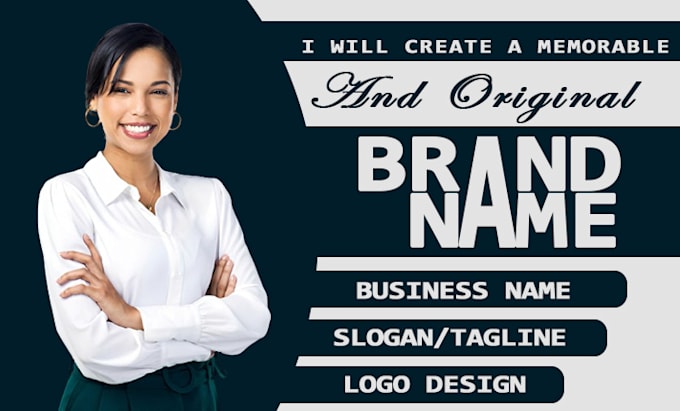 Gig Preview - Create business name, company name, slogan and logo