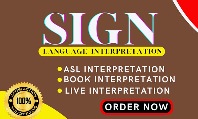 Gig Preview - Teach you asl from basic to master level asl interpreattion