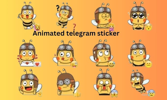 Gig Preview - Draw animated telegram stickers gif animation telegram stickers