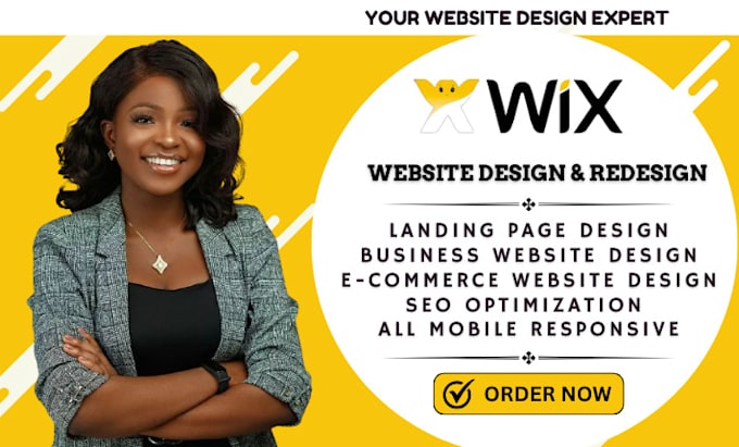 Gig Preview - Build wix studio, wix website design, wix website redesign wix business website