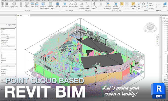 Gig Preview - Create a 3d revit model from your point cloud data