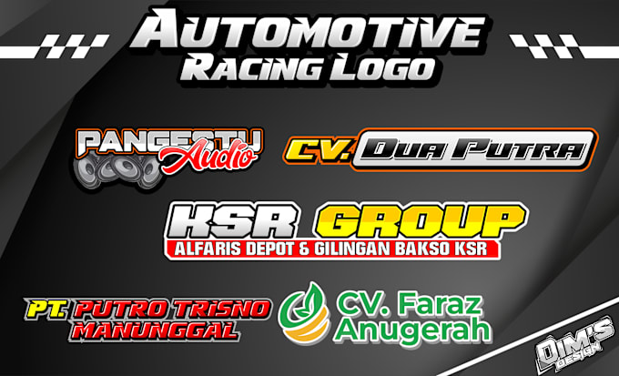 Gig Preview - Design automotive and racing logo