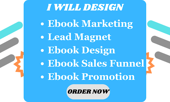 Gig Preview - Do book and ebook marketing sales funnel and pdf lead magnet design lead capture