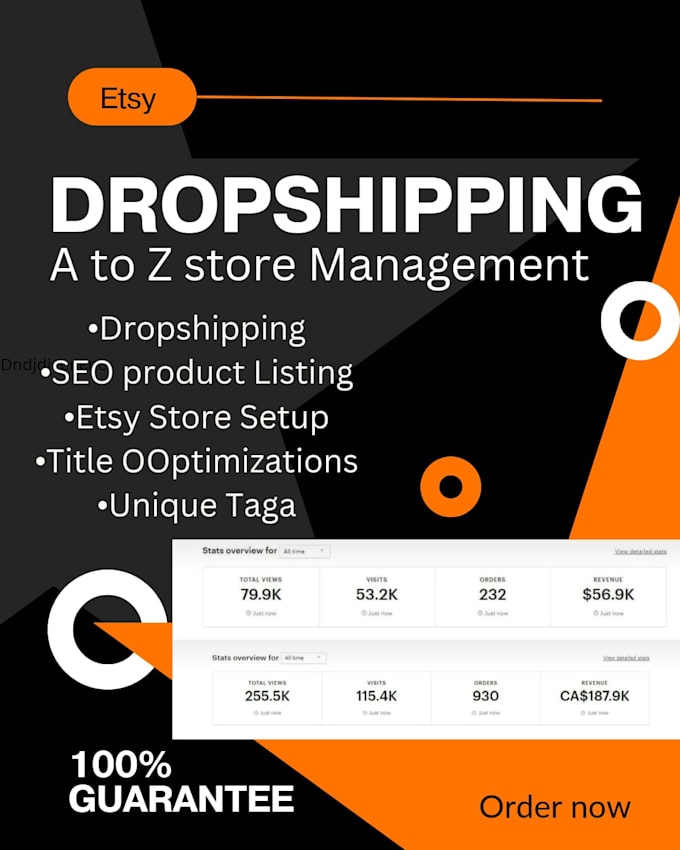 Gig Preview - Do etsy drop shipping and list product on etsy