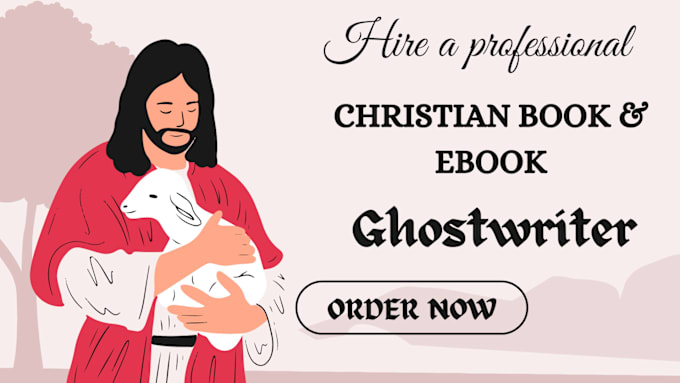 Gig Preview - Ghostwrite unique christian book and ebook for you