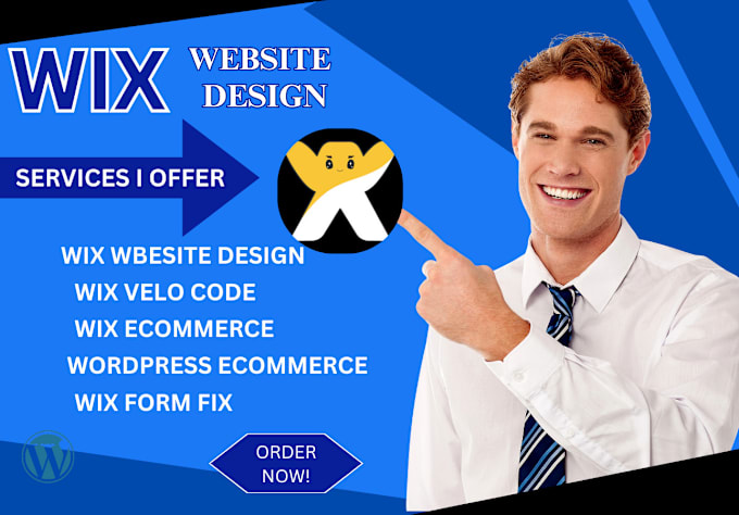 Gig Preview - Wix website design,wix velo code,design wordpress ecommerce,wix form page fix