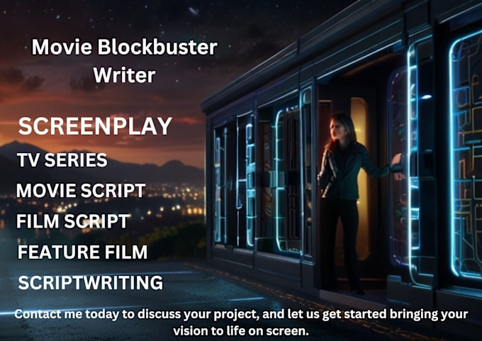 Gig Preview - Write engaging movie scripts screenplays TV series scripts featured film