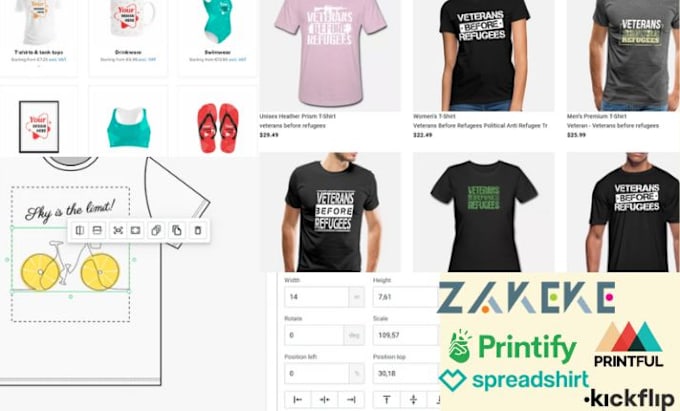 Gig Preview - Do shopify zakeke 3d product customization and kickflip customization