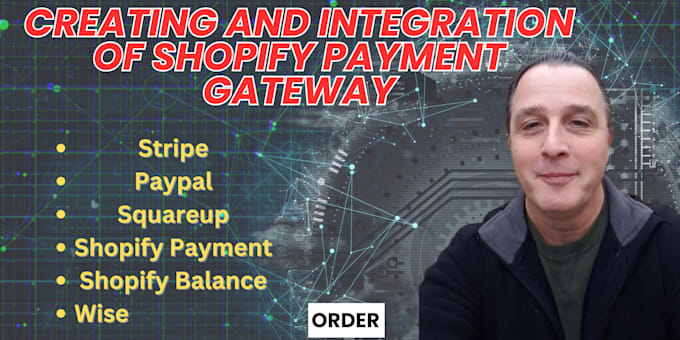 Gig Preview - Create and integrate verified shopify payment gateway