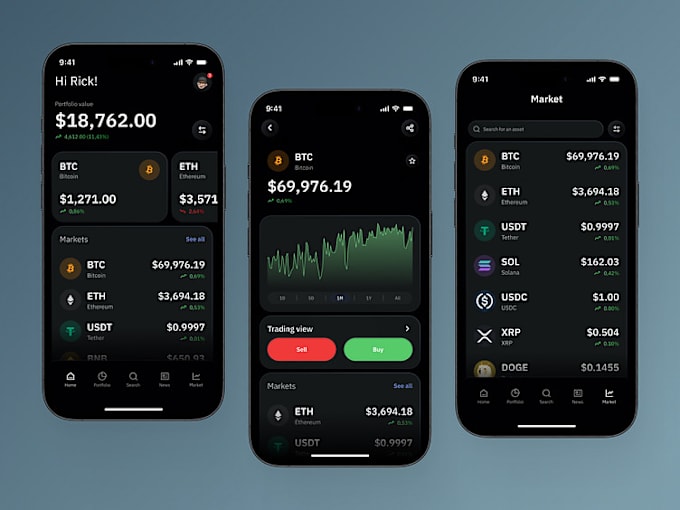 Bestseller - do crypto trading app, forex trading app, stock trading app