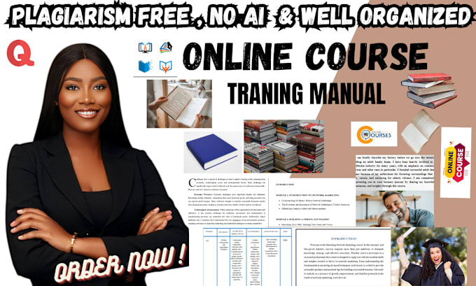 Bestseller - create online course content training manual course creation lesson plan ppt