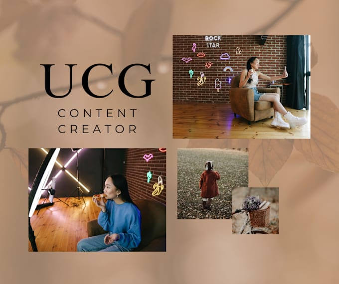 Gig Preview - Create ugc content creator for your brand