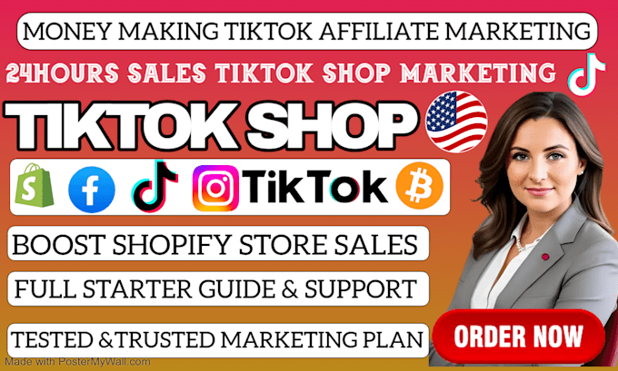 Gig Preview - Create tiktok shop, tiktok video ads, tiktok shop affiliate marketing