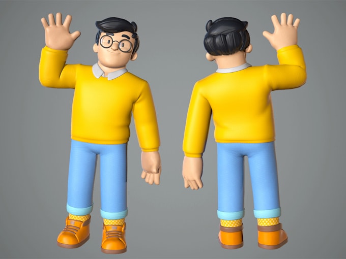 Gig Preview - 3d game character 3d model low poly metahuman for animation