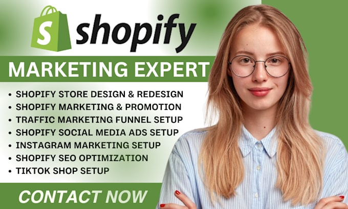 Gig Preview - Do ecommerce marketing boost shopify sales shopify manager for shopify promotion