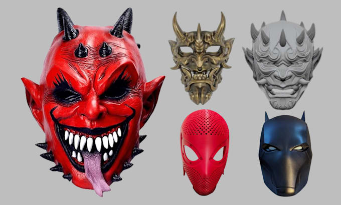 Bestseller - sculpt 3d mask 3d cosplay helmet 3d prop cosplay armor 3d head for 3d printing