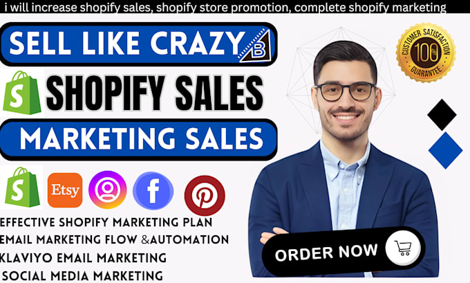 Gig Preview - Increase shopify sales, shopify store promotion, complete shopify marketing