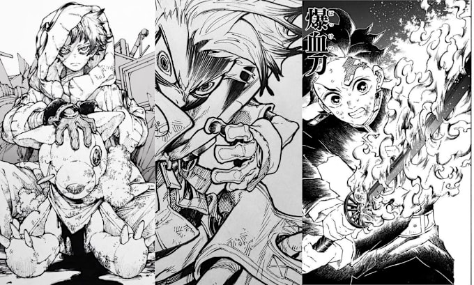 Gig Preview - Draw manga, anime, manga art, illustration, character design, anime manga,