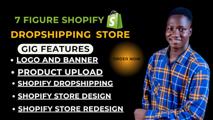 Gig Preview - Build 7 figure shopify dropshipping store, shopify website