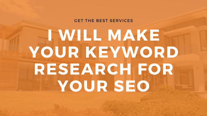 Gig Preview - Make your keyword research for your SEO