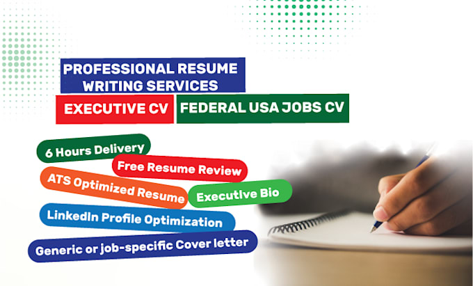 Gig Preview - Create ats resume writing, legal, banking, medical, healthcare and accounting CV