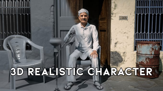 Bestseller - create industry standard realistic 3d character