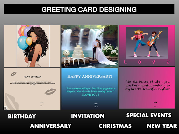 Bestseller - design any type of greeting cards or birthday cards and invitation cards