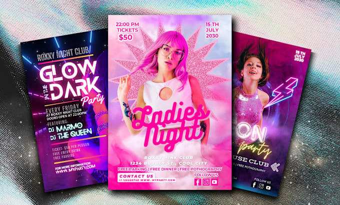 Gig Preview - Design  night club, dj concert, event flyers and social media ads in 24 hours