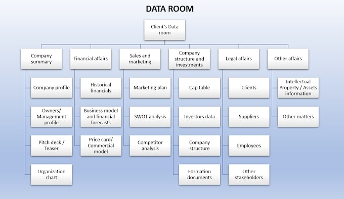 Gig Preview - Prepare the data room to be investor ready for fundraising