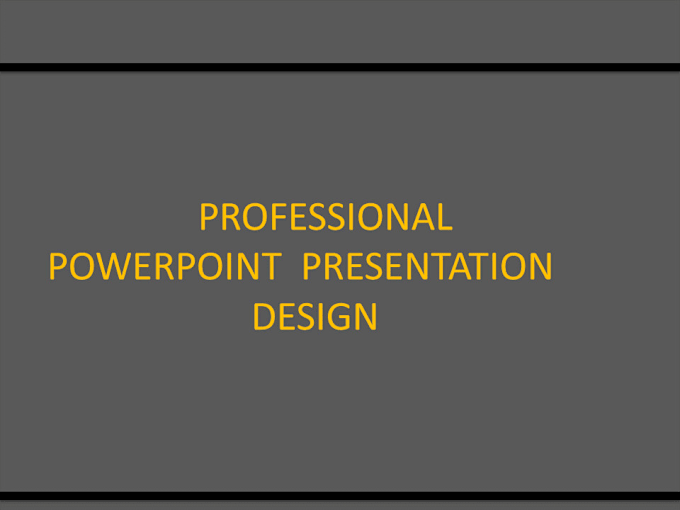 Gig Preview - Do professional powerpoint presentation