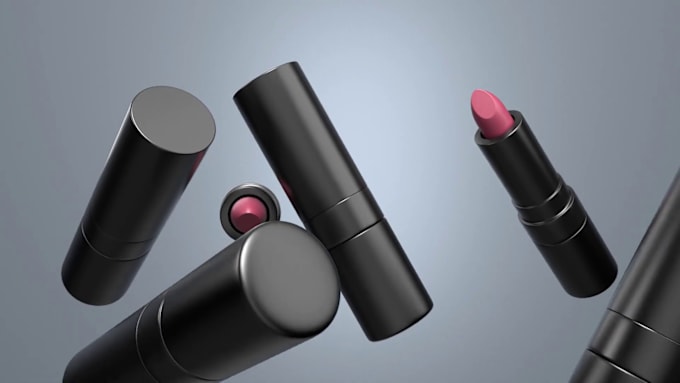 Gig Preview - Do 3d cosmetic animation, 3d lipstick, 3d skincare product animation