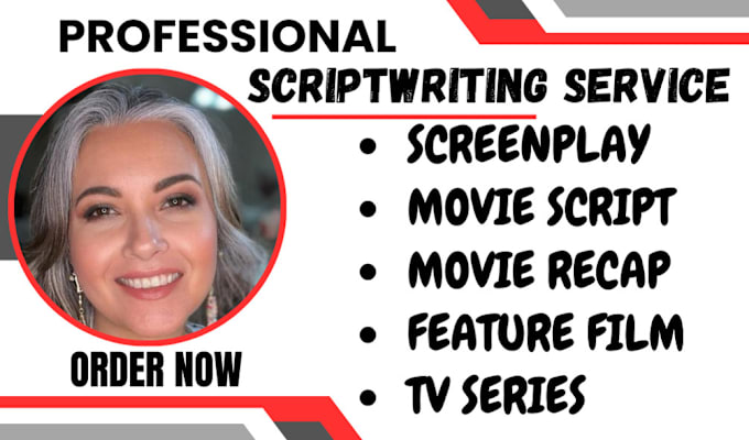 Gig Preview - Craft your movie script, screenplay, feature film script, tv series, movie recap