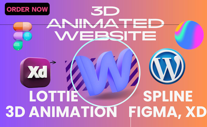 Gig Preview - Redesign 3d animated webflow website 3d animation scroll lottie figma gsap webgl