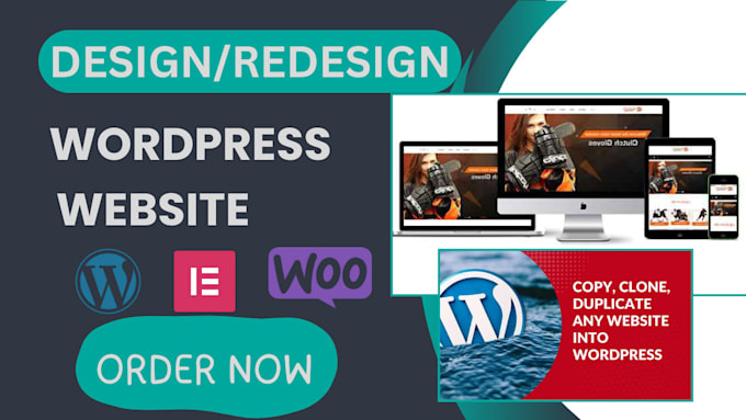 Gig Preview - Copy clone or redesign your website in wordpress using elementor pro