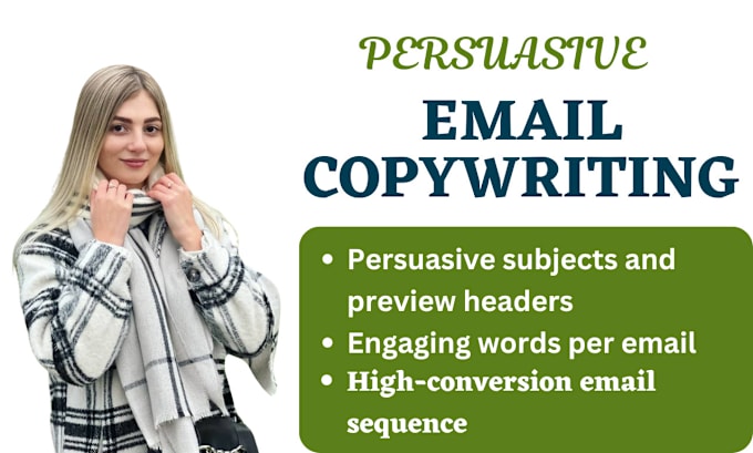 Gig Preview - Write persuasive sales email copywriting for email marketing campaign cold email