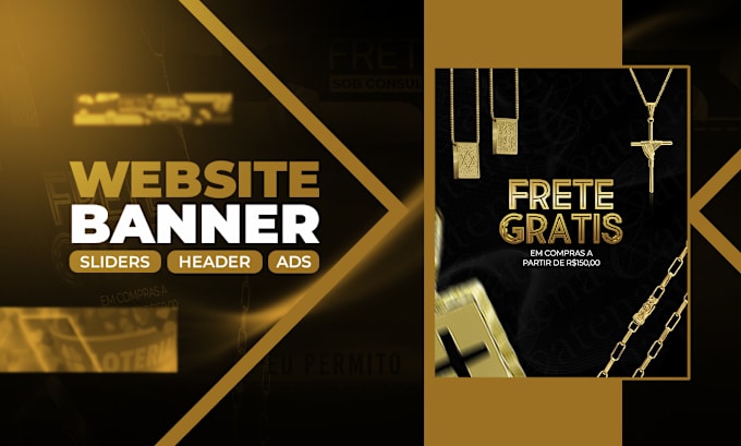 Gig Preview - Make a creative banner, slider or header for your website