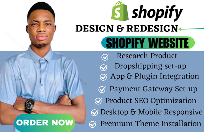 Bestseller - build shopify website design shopify dropshipping store shopify store redesign