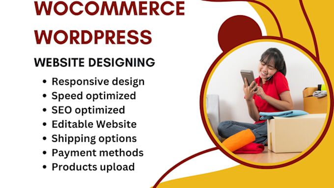 Gig Preview - Design professional wordpress woocommerce ecommerce store design for your retail