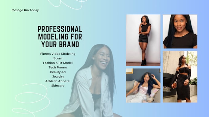 Gig Preview - Model your brand or products with HD images and videos