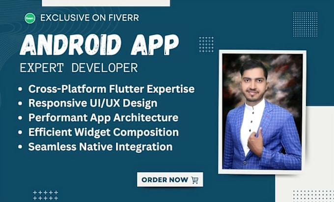 Gig Preview - Be your user friendly, responsive flutter app professional developer