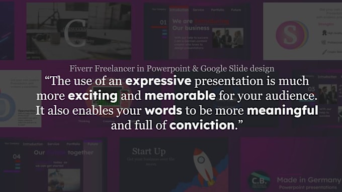 Gig Preview - Design a premium powerpoint presentation