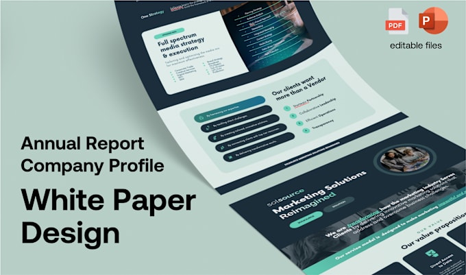 Gig Preview - Design white paper, company profile, annual report