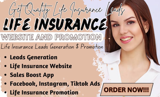 Gig Preview - Generate life insurance leads, life insurance leads generation, life insurance