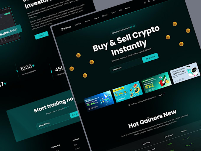 Bestseller - develop crypto exchange, exchange website, crypto website