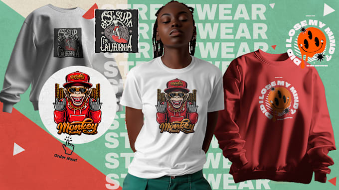 Gig Preview - Create streetwear clothing designs for your clothing brand