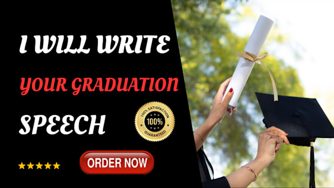 Gig Preview - Write graduation birthday speech for a memorable moments