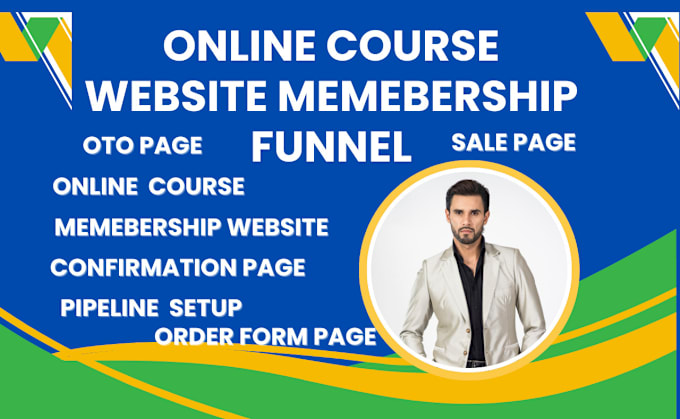 Gig Preview - Setup gohighlevel membership online course membership funnel automation workflow