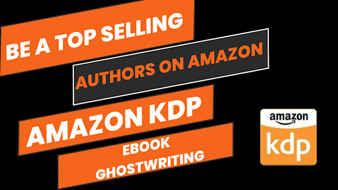 Gig Preview - Do amazon kdp book writer ebook ghostwriter, ebook writer kindle book publishing