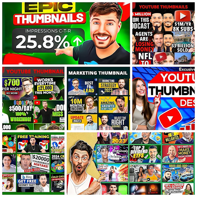 Gig Preview - Design a youtube thumbnail that attracts a wide range of perspective views